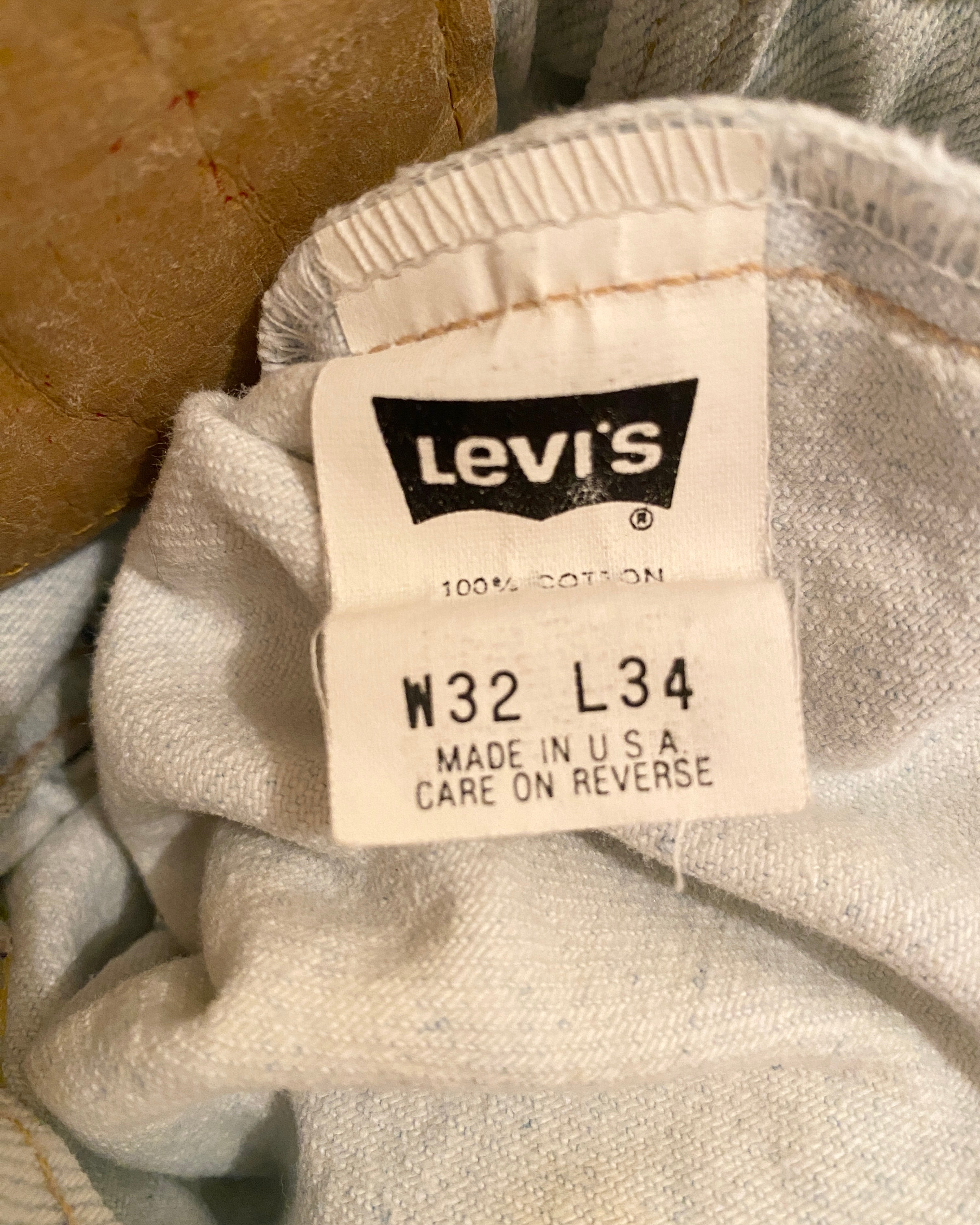 Vintage 1980s Levis 505 Light Wash Jeans size 30 or 31 Made in USA