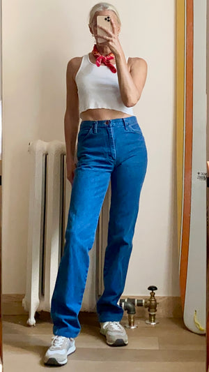 Vintage Wrangler Blue Wash High Waist Jeans size 29 or 30