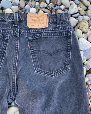 Vintage Levis 550 Black Wash Jeans size 32 Made in USA