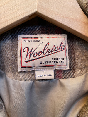 Vintage Woolrich Wool Plaid Hunting Outdoorsman Jacket Coat USA M L
