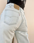Vintage 1980s Levis 505 Light Wash Jeans size 30 or 31 Made in USA