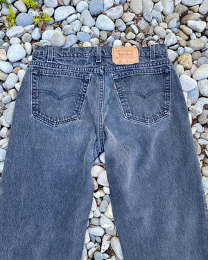 Vintage Levis 550 Black Wash Jeans size 32 Made in USA