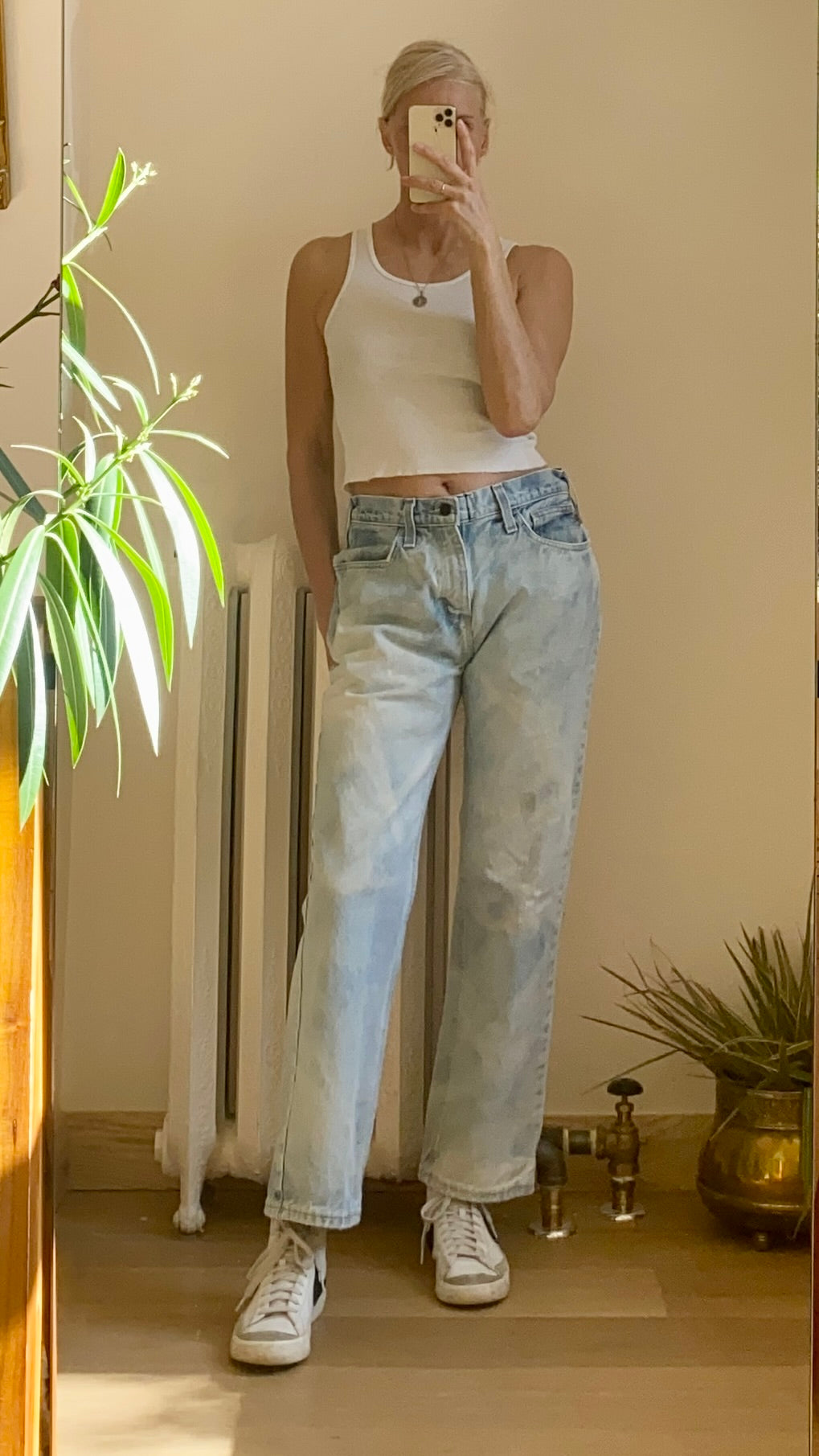 Vintage Y2K Carhartt Light Bleach Wash Jeans 32