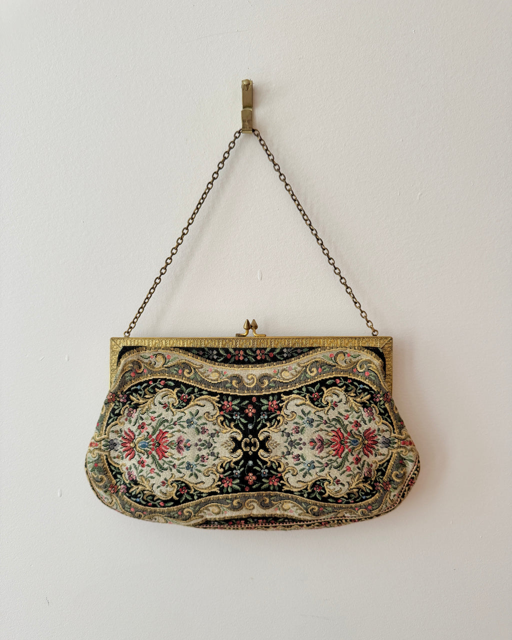Vintage 1970s Dark Cherry Red Leather Shoulder Bag Handbag with Jean Pocket Design (Copy)