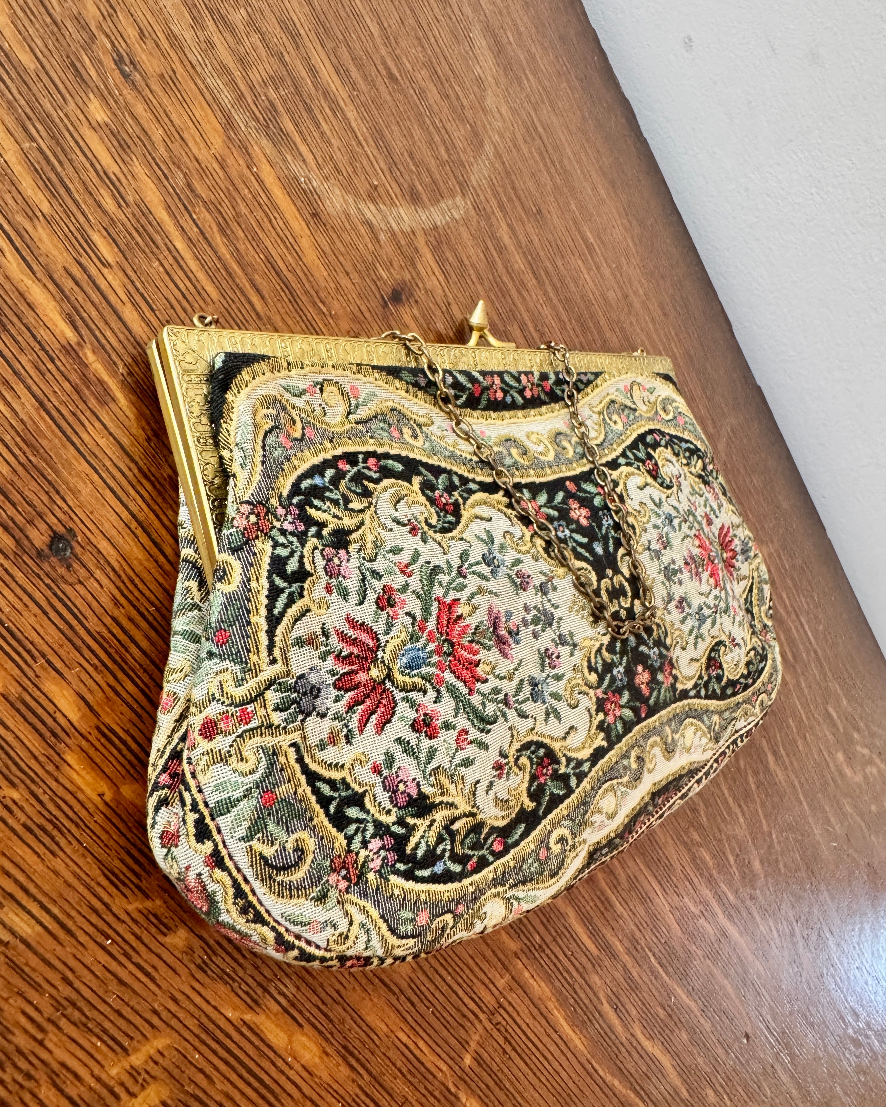 Vintage 1970s Dark Cherry Red Leather Shoulder Bag Handbag with Jean Pocket Design (Copy)