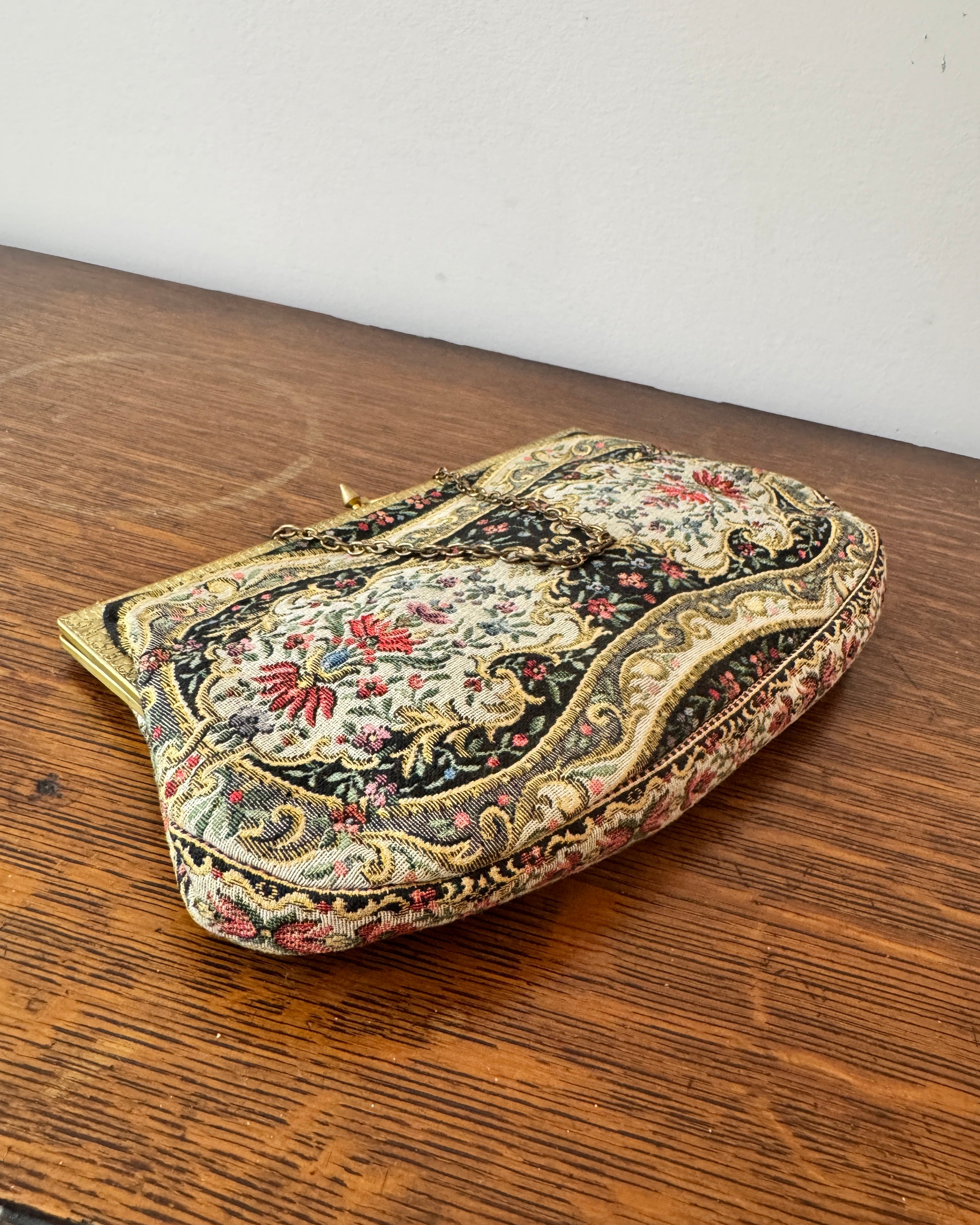 Vintage 1970s Dark Cherry Red Leather Shoulder Bag Handbag with Jean Pocket Design (Copy)