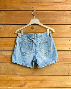 Vintage Y2K CALVIN KLEIN Hemmed Low Waist Jean Shorts with Button Fly Size 28 to 29