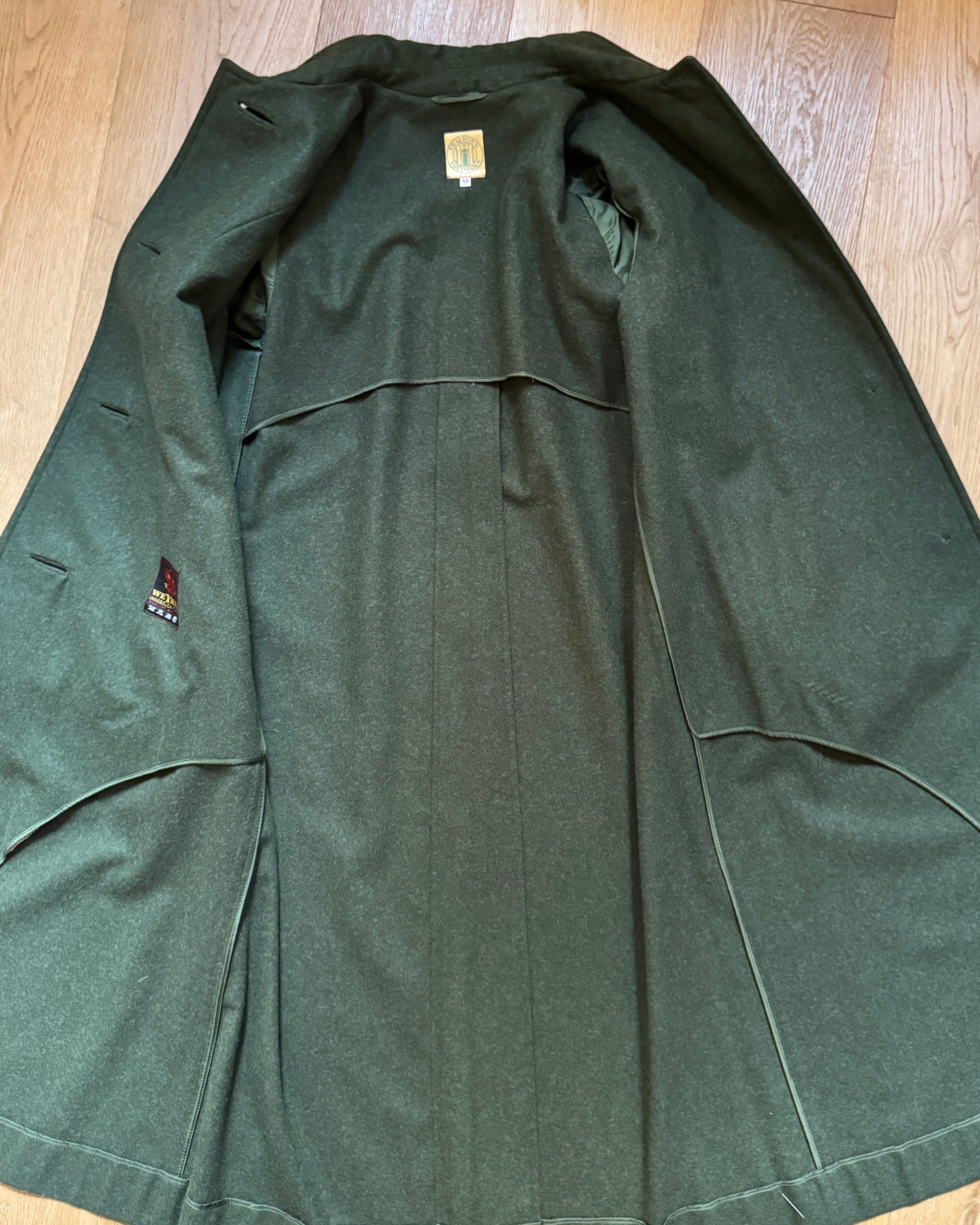 Vintage Trachten Tostmann Wool Forest Green Felted Coat by Wearer Innsbruck Tirol Traditional Clothing Made in Austria Size 40