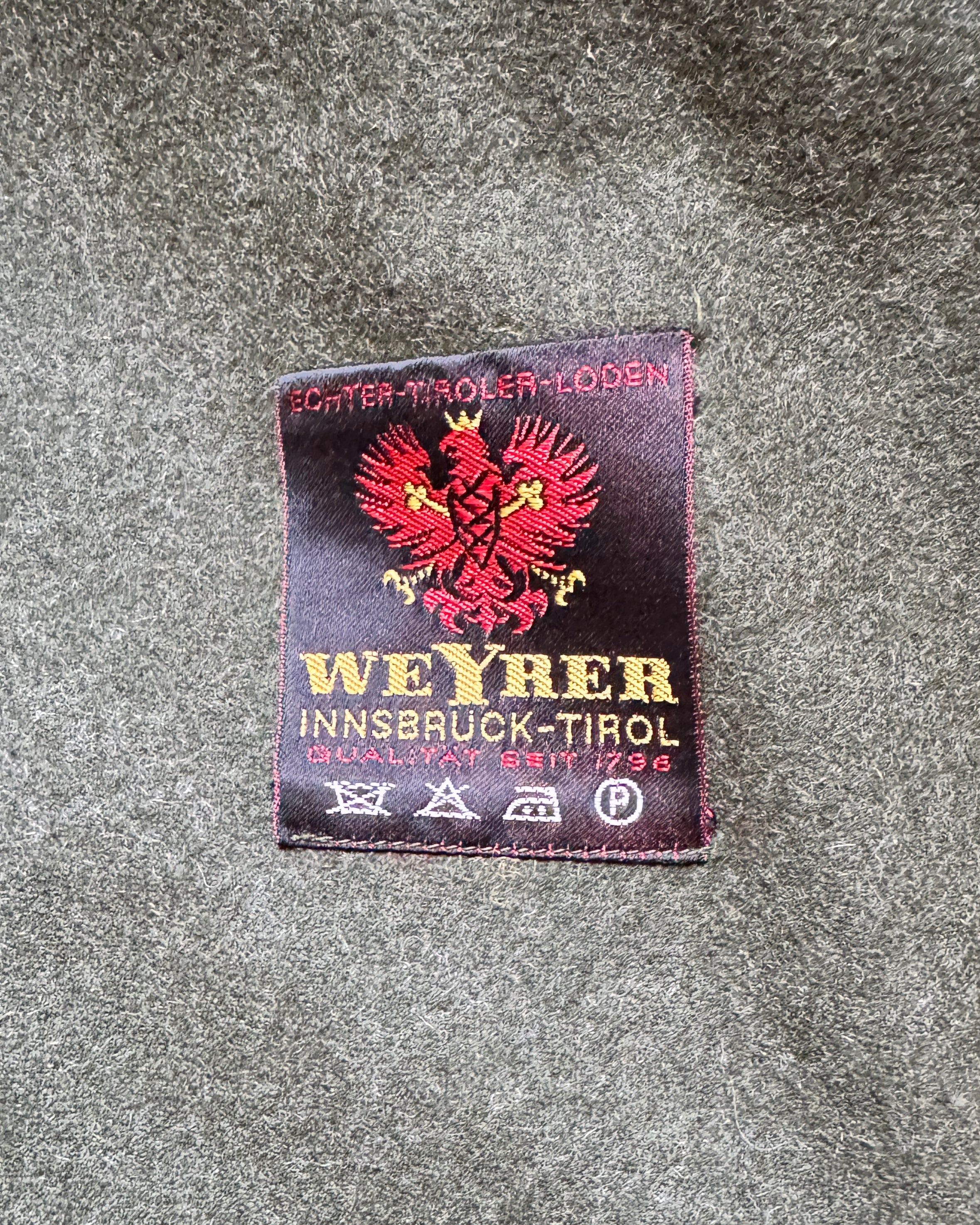 Vintage Trachten Tostmann Wool Forest Green Felted Coat by Wearer Innsbruck Tirol Traditional Clothing Made in Austria Size 40