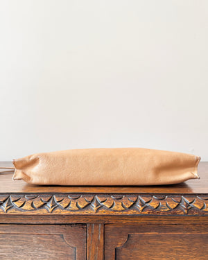 Vintage 1990s Bottega Veneta Mens Women's Natural Tan Leather Wrislet Clutch Organizer Made in Italy