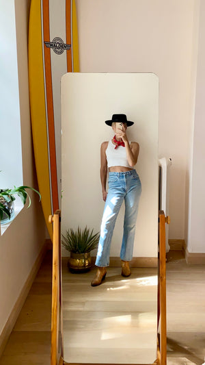Vintage 1980s Levis 505 Red Tab Light Wash Jeans 30 Made in USA