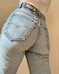 Vintage 1980s Levis 505 Red Tab Light Wash Jeans 30 Made in USA