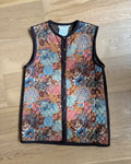 Vintage Fall Winter 1976 Opéras - Ballets Russes Collection YSL Yves Saint Laurent Rive Gauche Brown Floral Quilted Vest ICONIC