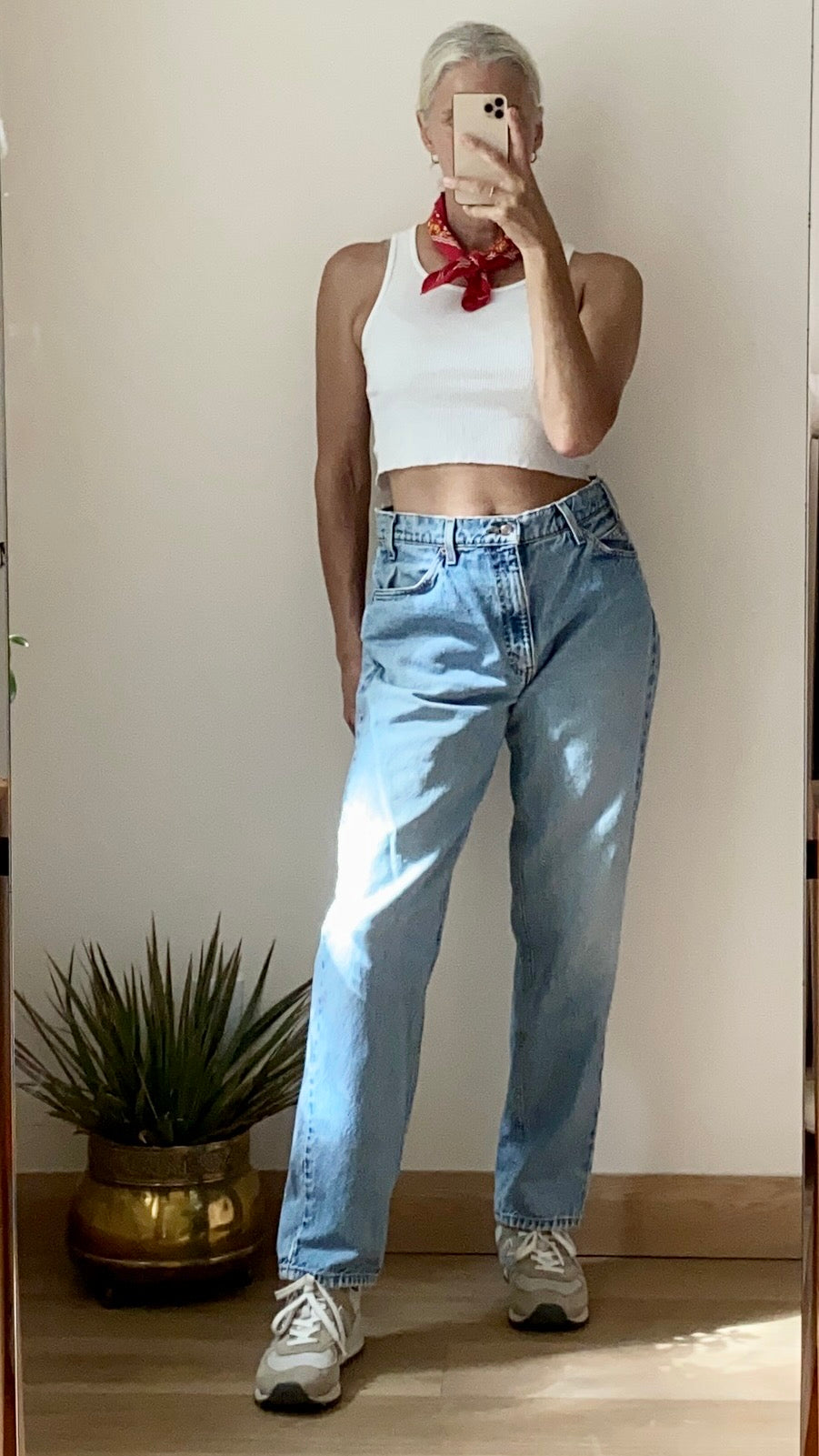 Vintage 1990s Levis 505 Orange Tab Relaxed Fit Light Wash Jeans 32