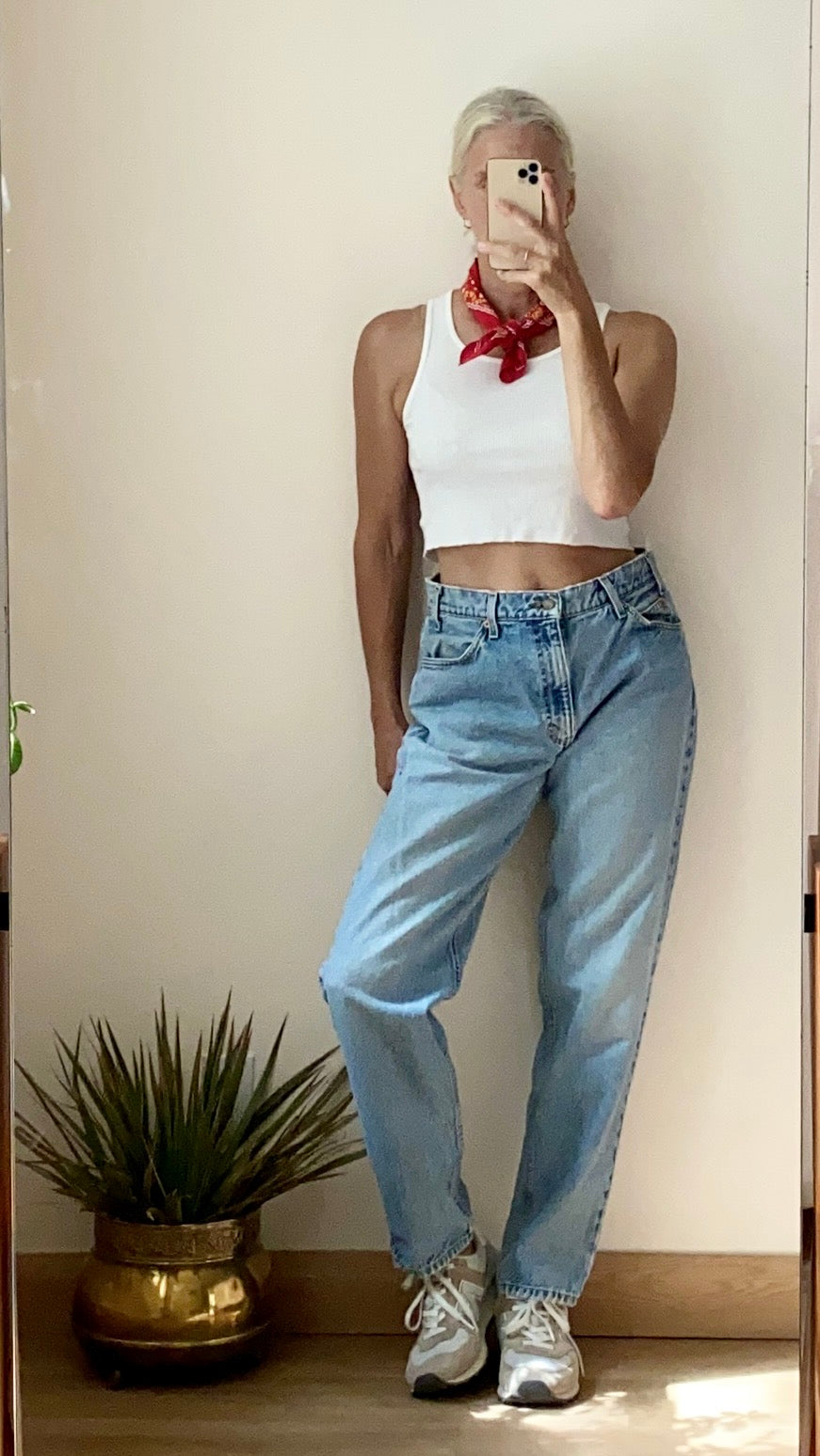Vintage 1990s Levis 505 Orange Tab Relaxed Fit Light Wash Jeans 32