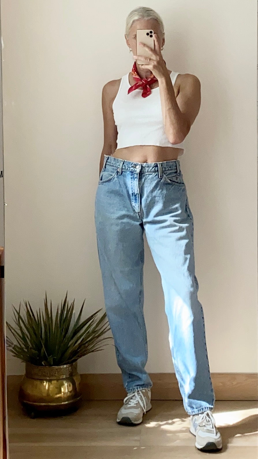Vintage 1990s Levis 505 Orange Tab Relaxed Fit Light Wash Jeans 32