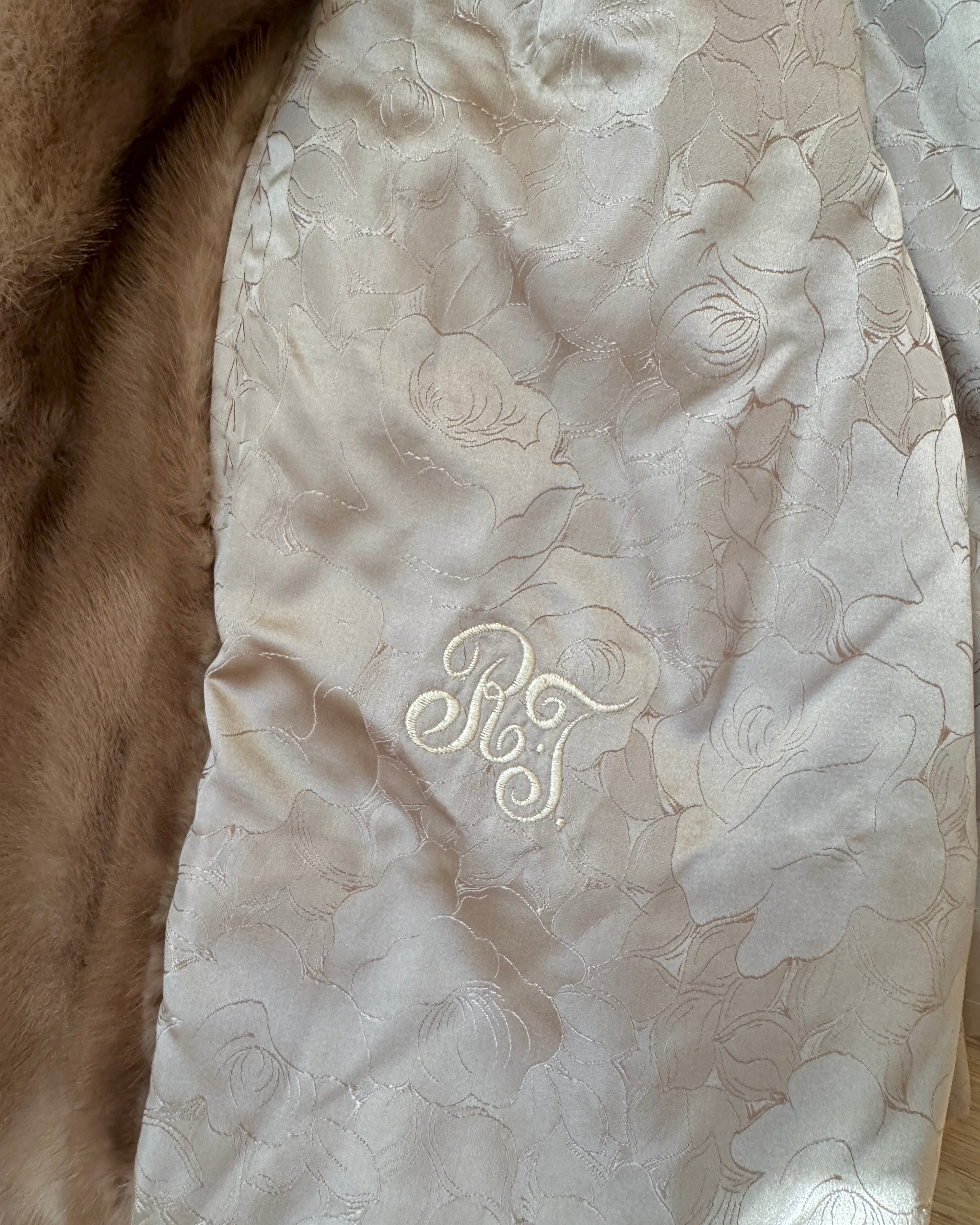 Vintage 1950s Mink Fur Jacket Brown or Honey Blonde Color Crop Swing Jacket Stole with Shawl Collar M