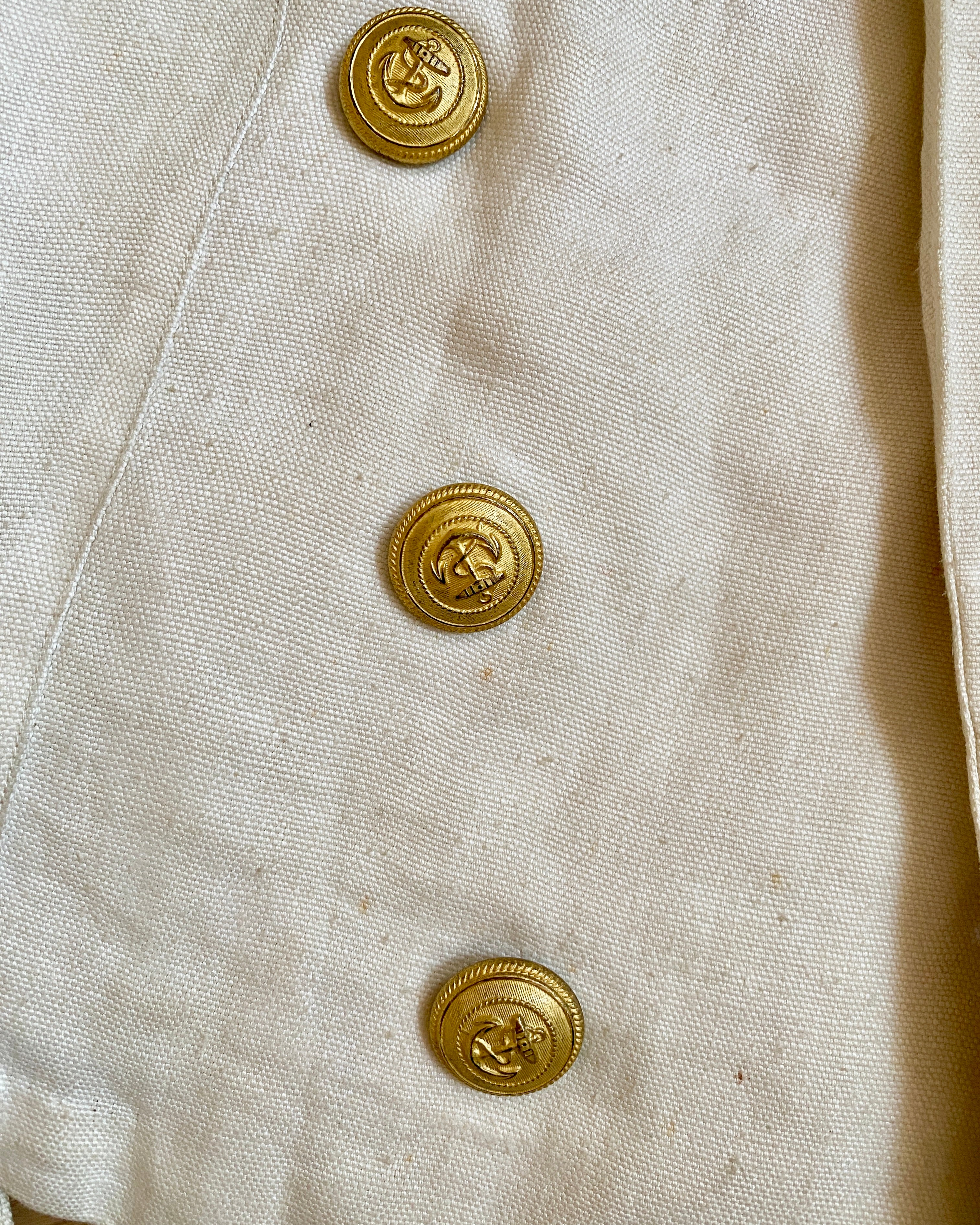 Vintage WW2 UNIONE MILITARE Italian Navy Military Officer White Ceremonial Uniform Jacket