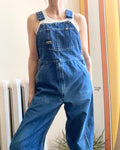 Vintage 1980s OshKosh B'Gosh Blue Denim Carpenter Overalls Union Made in USA M