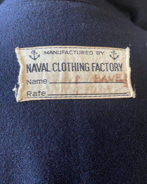 Vintage WWII 1940s Cracker Jack Sailor Shirt / Honorable Discharge / USA Navy Naval Clothing Factory / Mens Military Wool Jacket Uniform