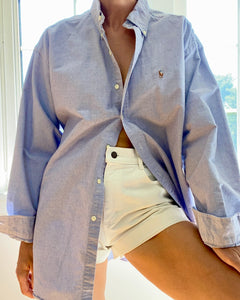 Vintage Ralph Lauren Mens Oxford Blue Shirt