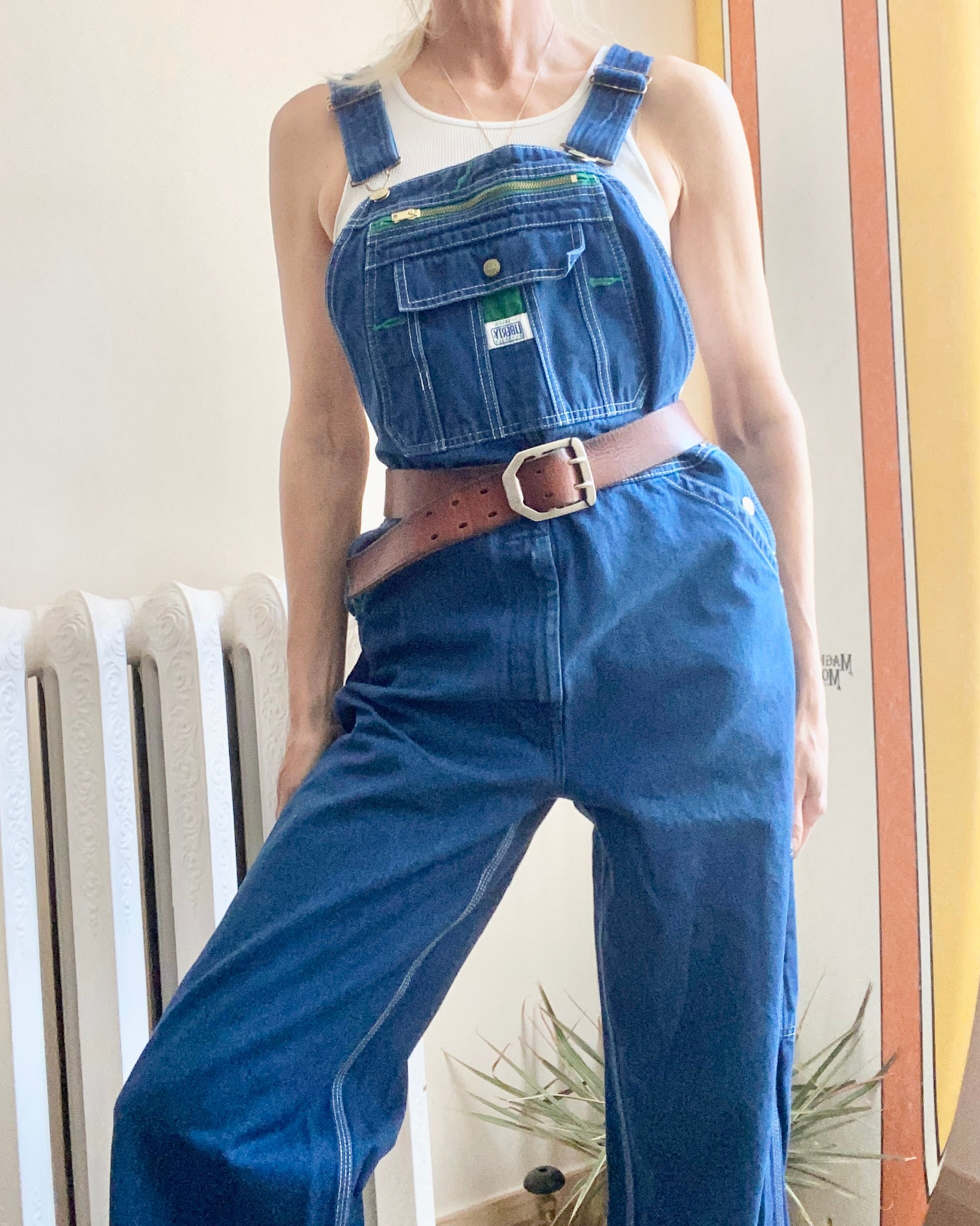 Vintage Y2K Liberty Denim Carpenter Overalls Medium Wash Size S or M or 34