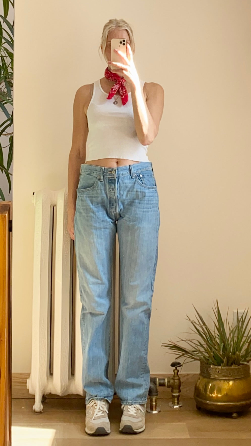 Vintage Y2k Levis 501 Red Tab Light Wash size 32