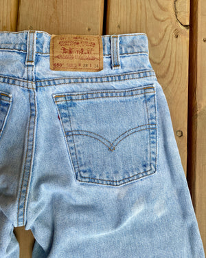 Vintage 1980s Levis 550 Light Wash Jeans size 27 Made in USA