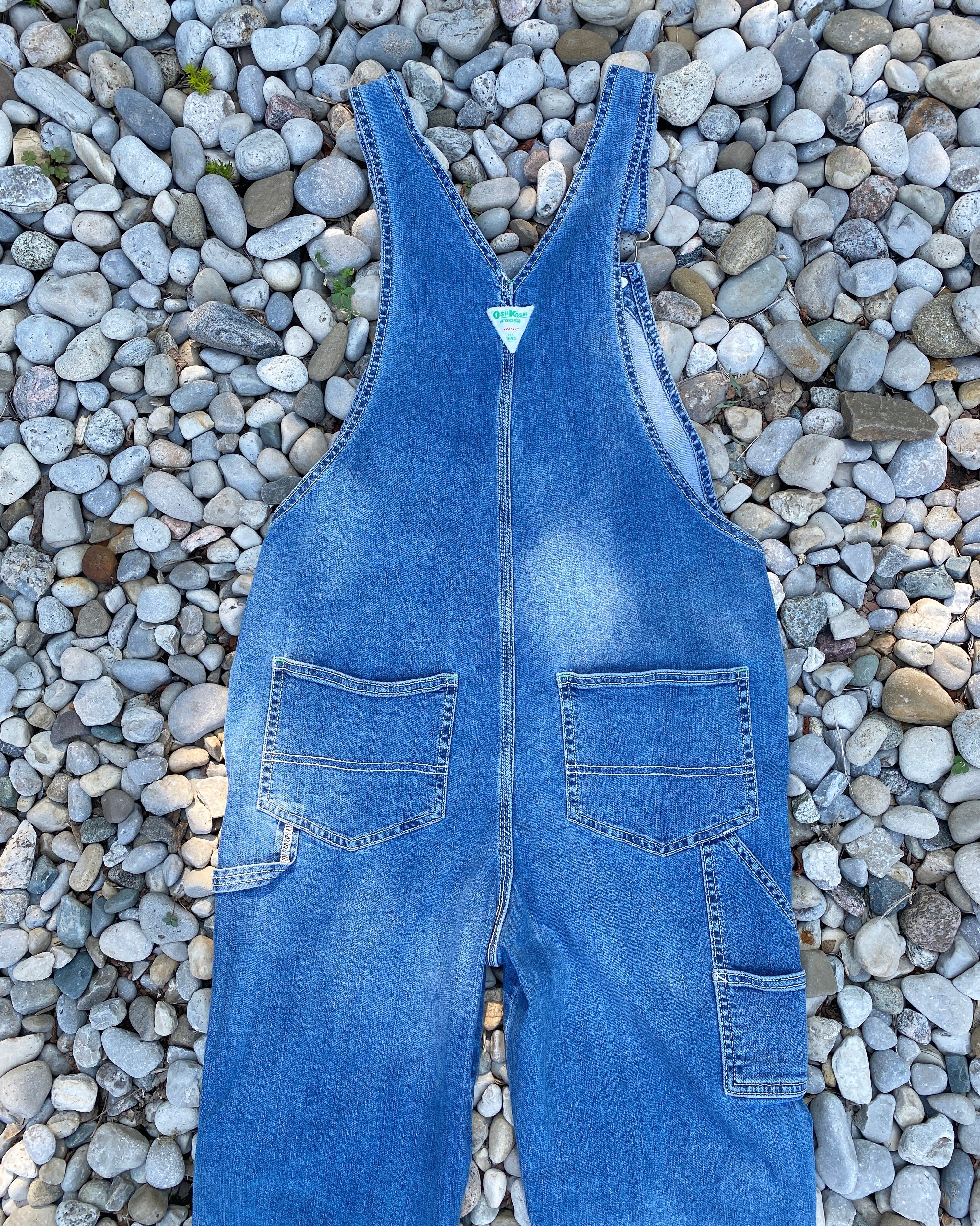 Vintage Osh Kosh Denim Carpenter Overalls Size S