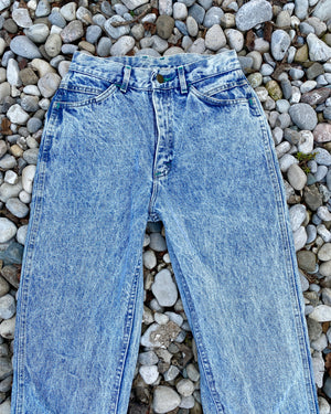 Vintage 1980s LEE Acid Wash Jeans size 26 USA