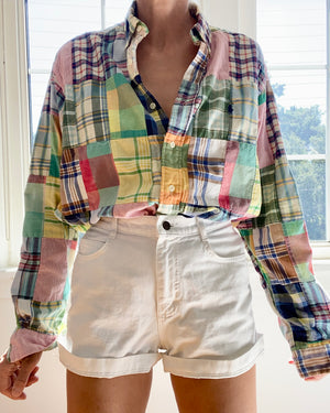 Vintage Ralph Lauren Patchwork Button Down Shirt