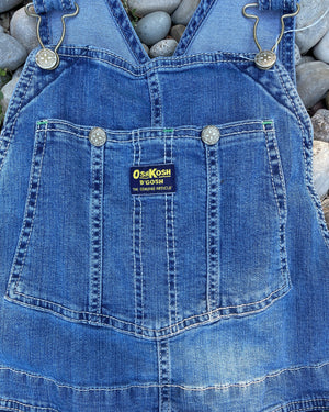 Vintage Osh Kosh Denim Carpenter Overalls Size S