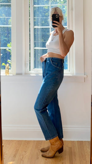 Vintage Lee Riders Dark Blue Wash Jeans size 29 USA