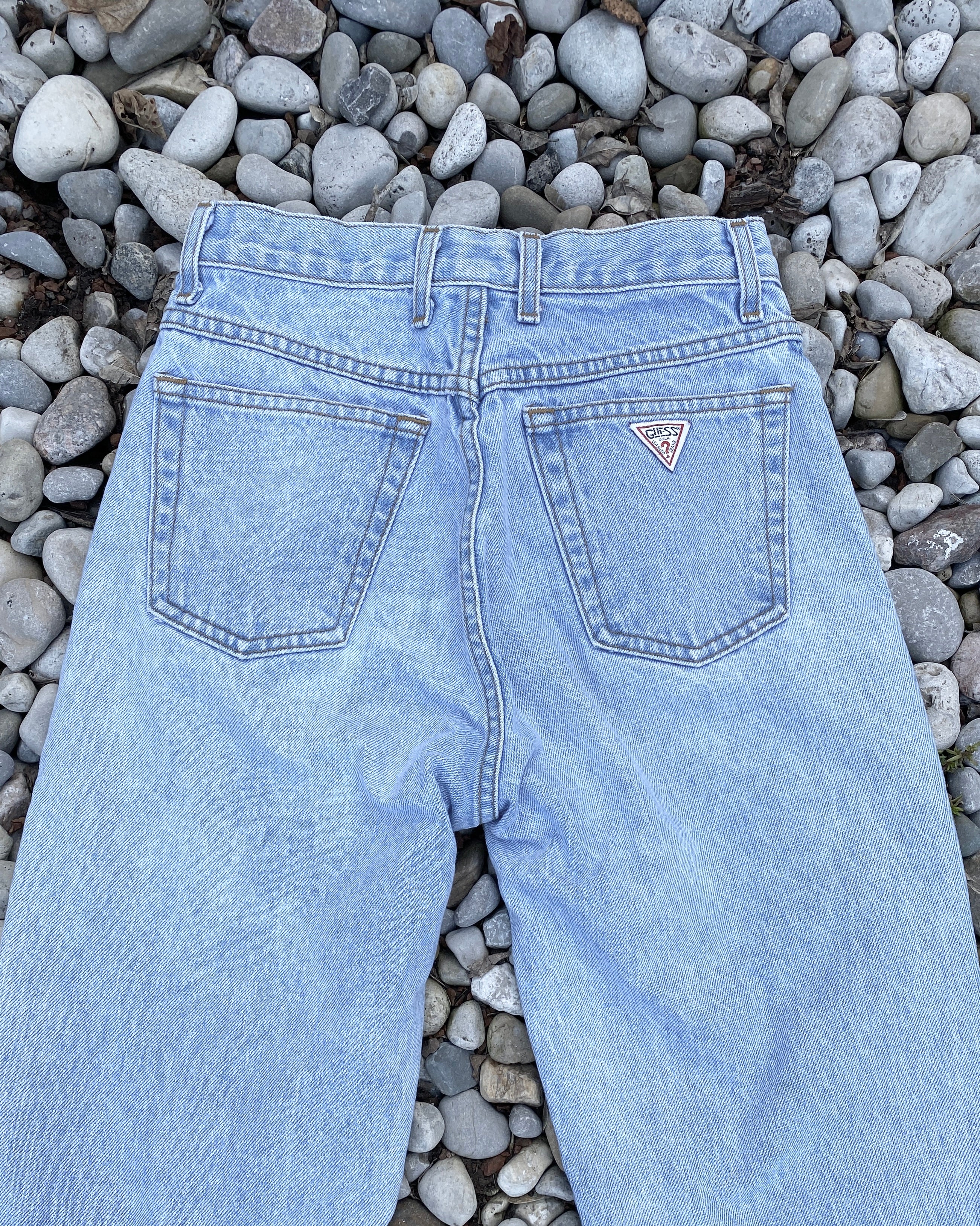Vintage 1990s Guess by Georges Marciano Made in USA Light Wash Jeans size 27