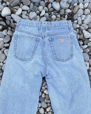 Vintage 1990s Guess by Georges Marciano Made in USA Light Wash Jeans size 27