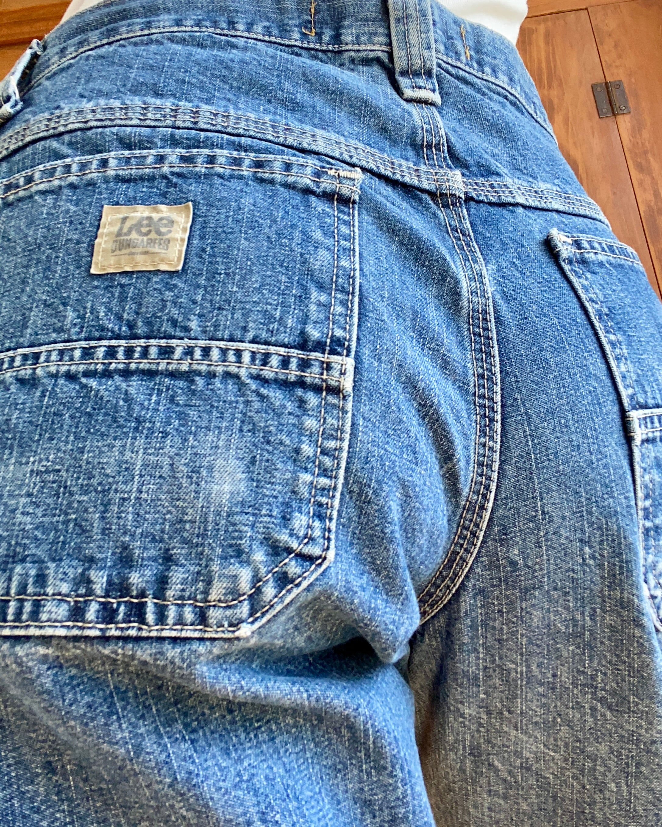 Vintage LEES Denim Carpenters Medium Wash size 31