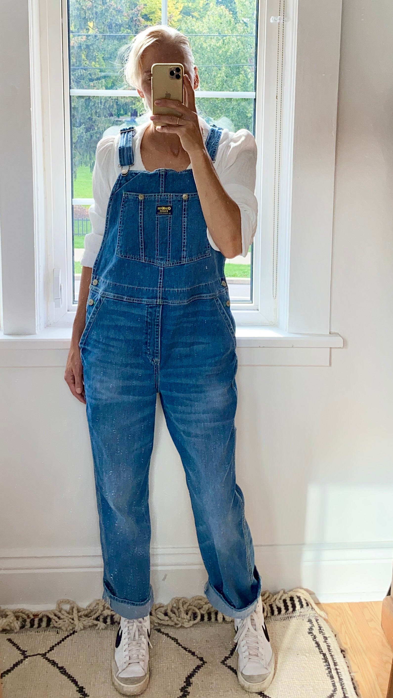 Vintage Oshkosh Carpenter Overalls Medium Blue Wash Size ML