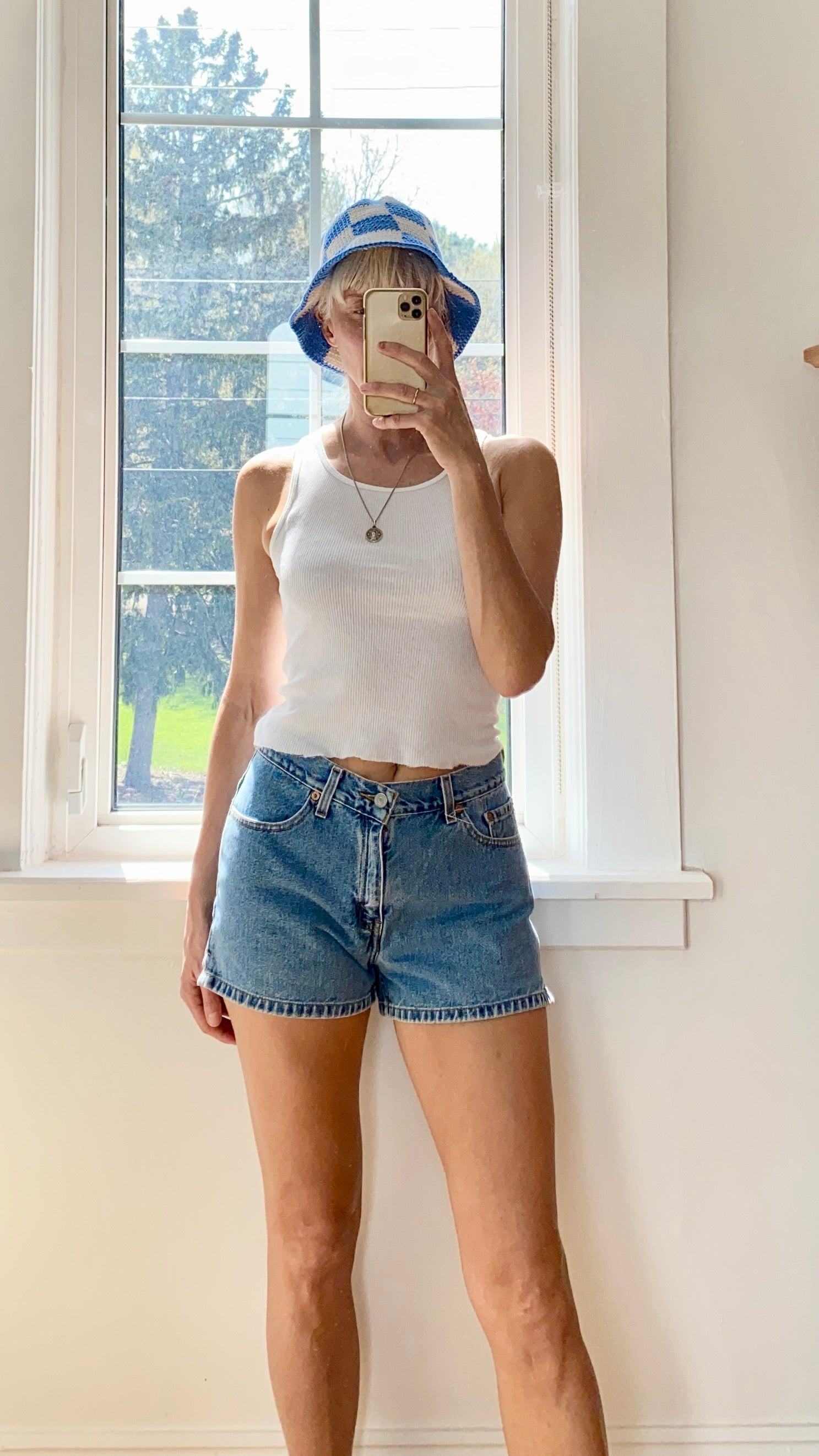 Vintage Levis Shorts Medium Wash Size 29