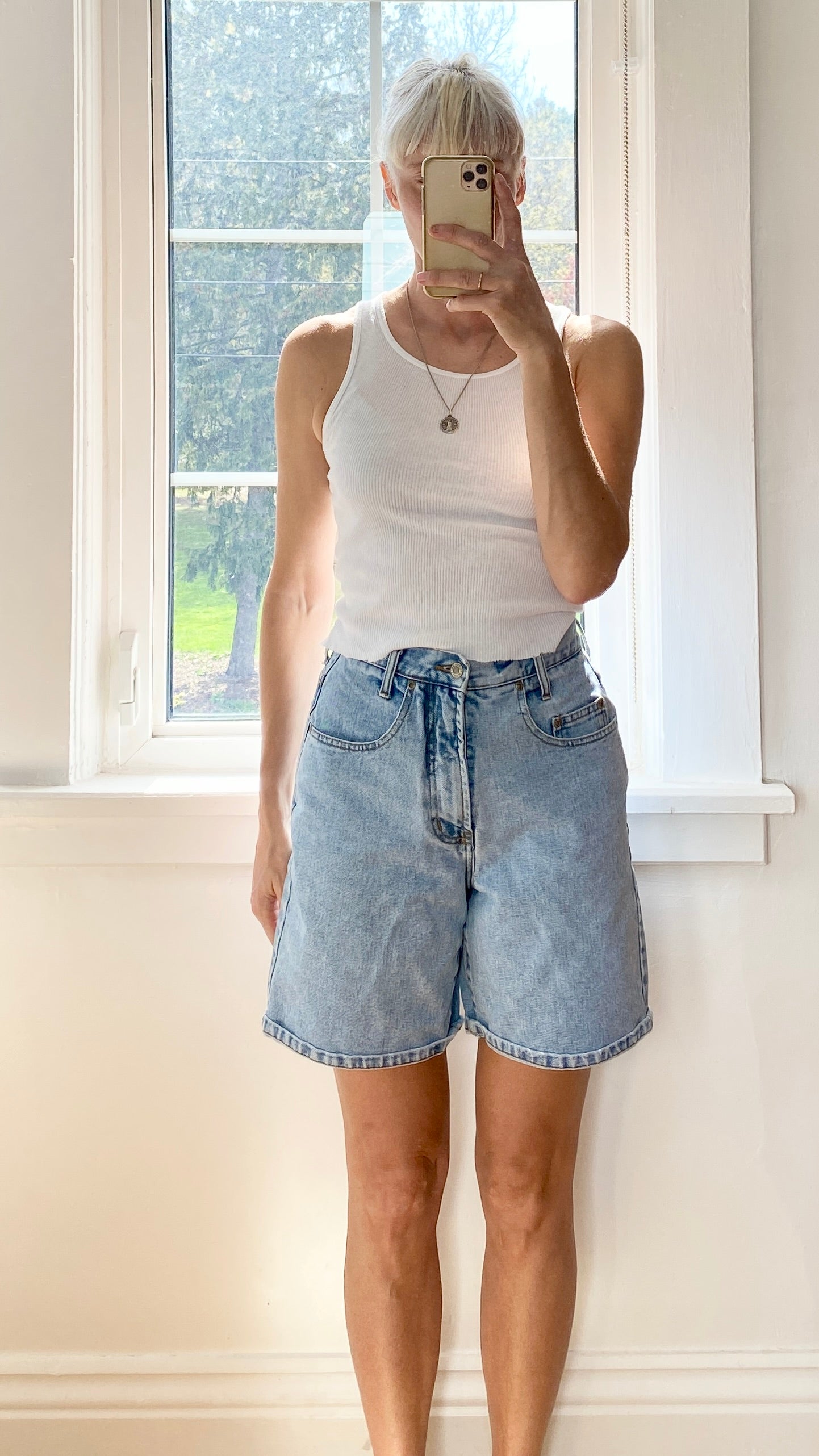 Vintage Shorts Light Wash Size 27