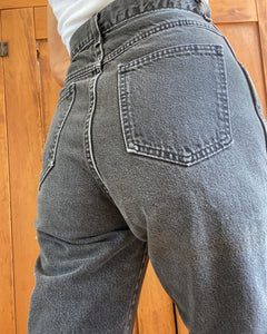 Vintage Lands End Black Wash Jeans 28