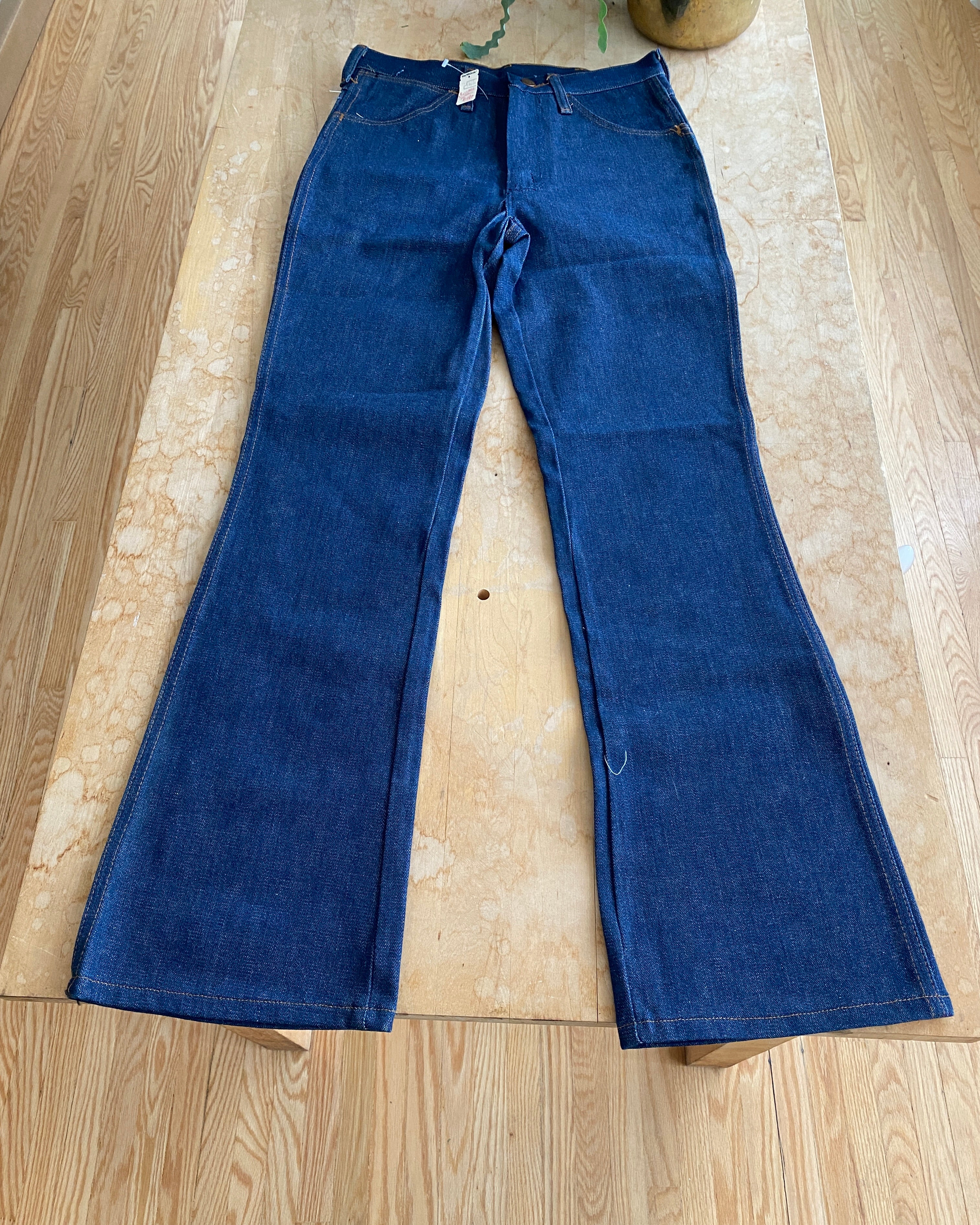 Vintage 1970s Dead Stock Jeans with Tags BOOT JEAN