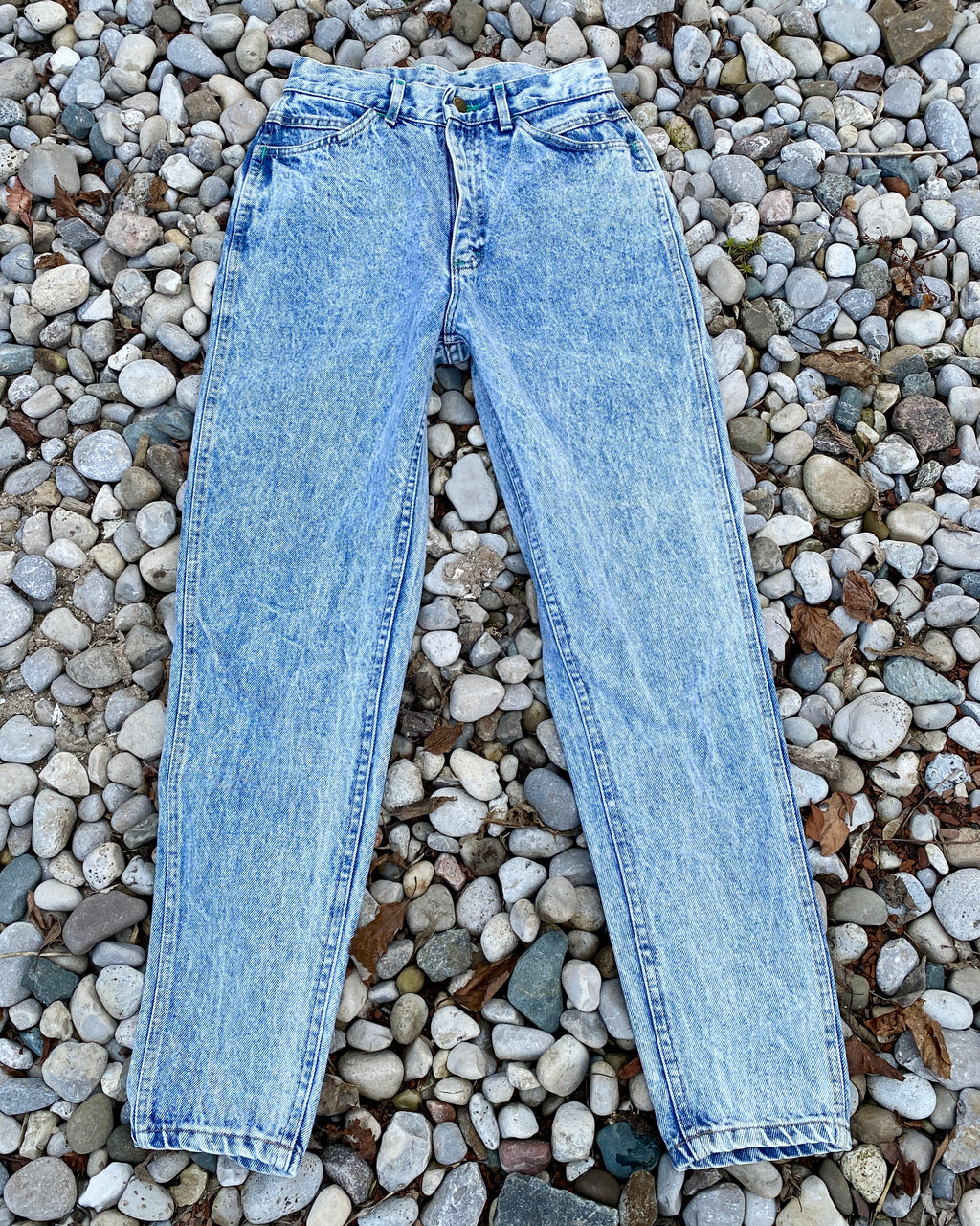 Vintage 1980s LEE Acid Wash Jeans size 26 USA