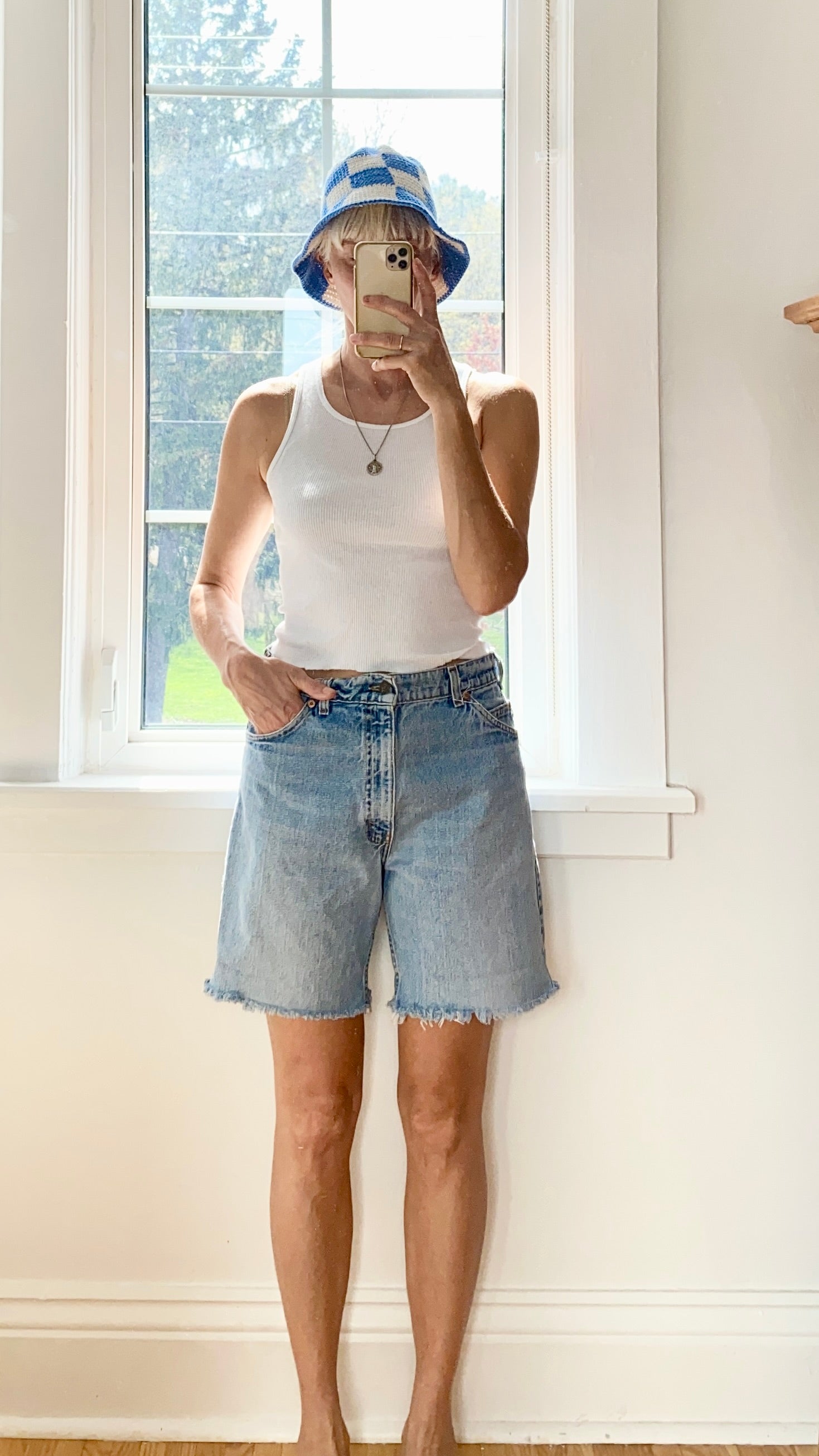 Vintage Levis Orange Tab Shorts Light Wash Size 30