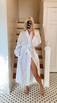 VINTAGE White Cotton Oversize Robe