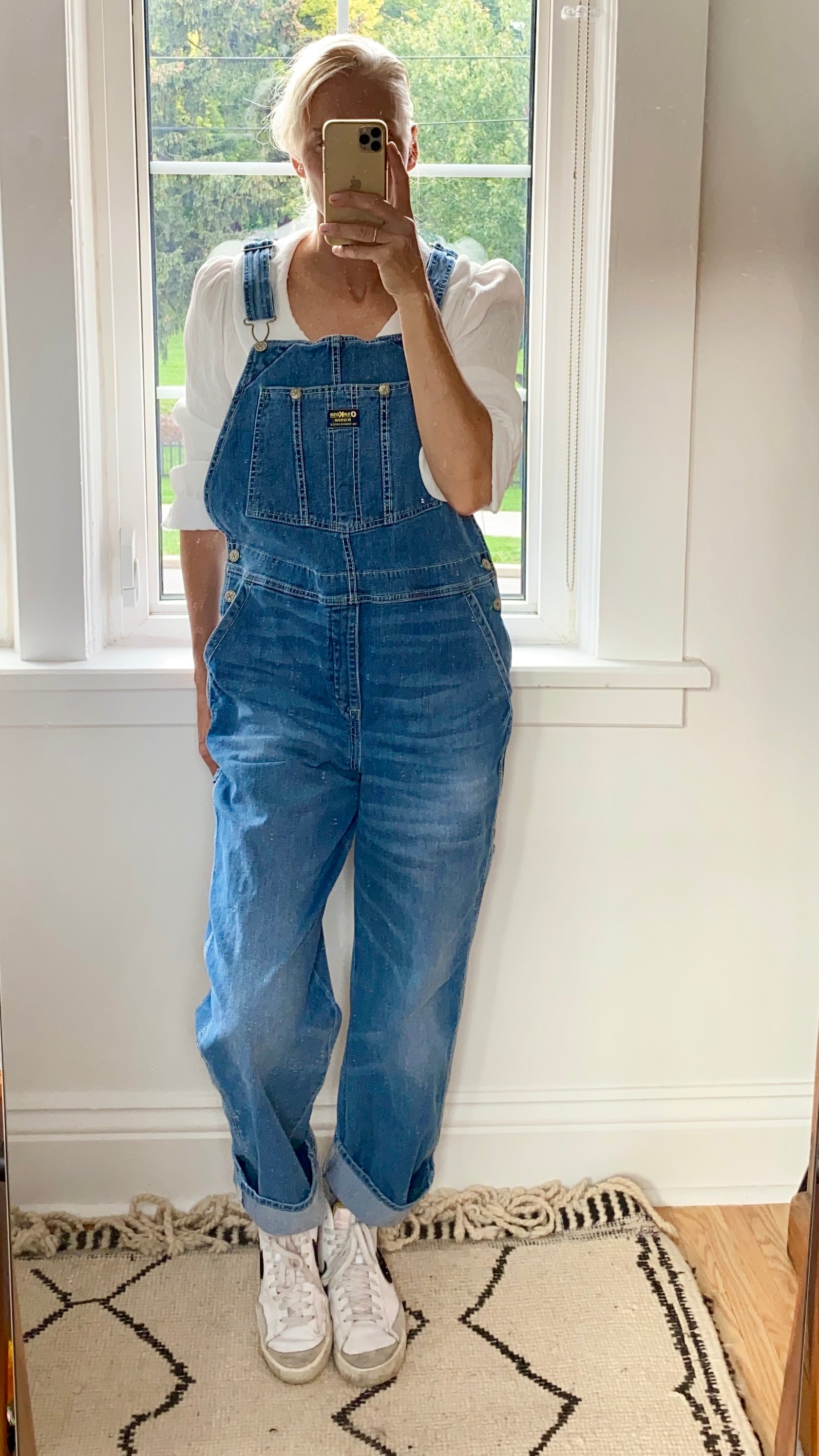 Vintage Oshkosh Carpenter Overalls Medium Blue Wash Size ML