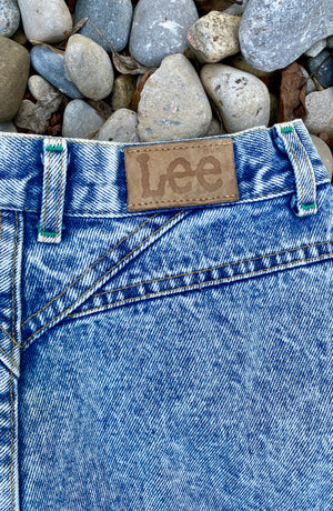 Vintage 1980s LEE Acid Wash Jeans size 26 USA