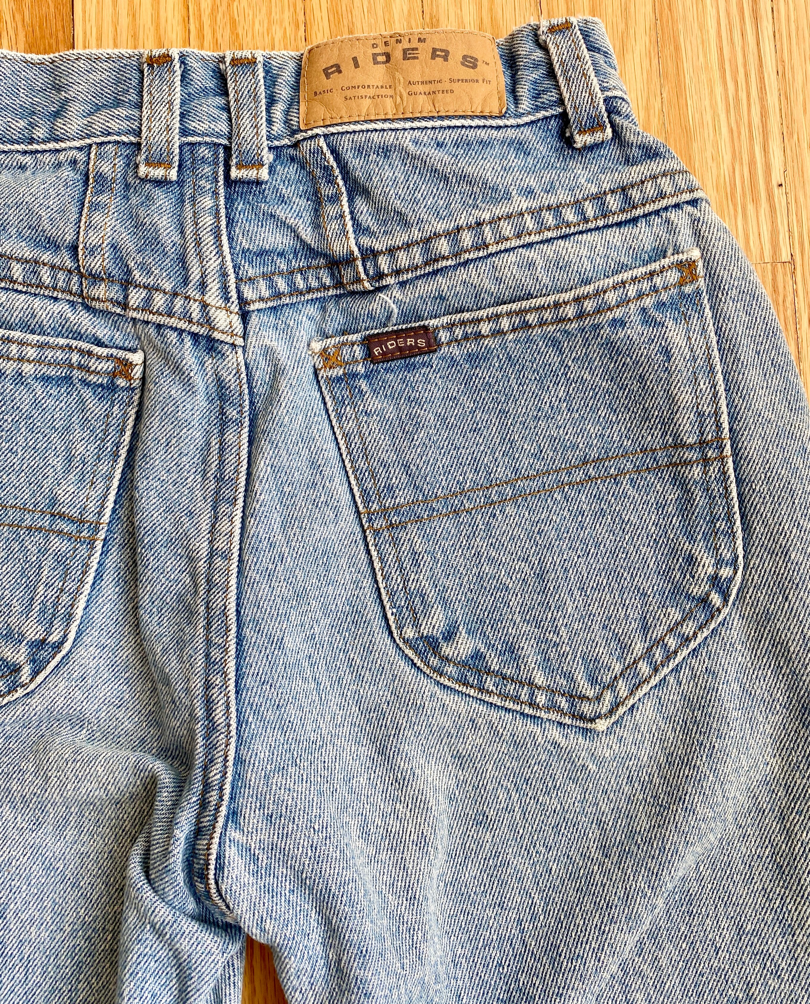 Vintage Riders Light Wash Jeans size 23 Made in USA