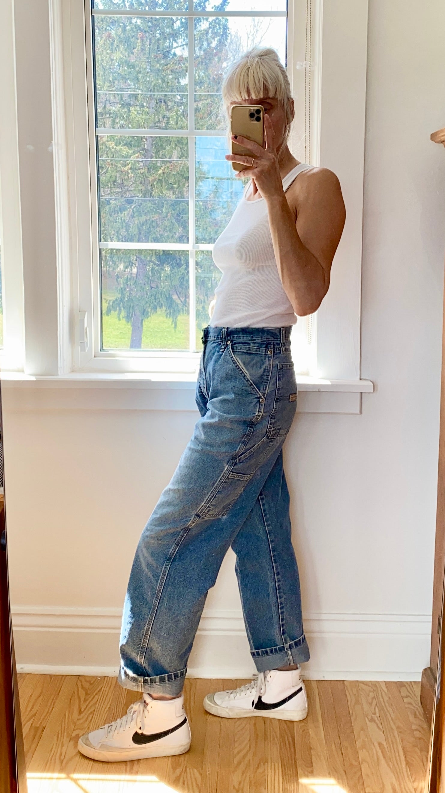 Vintage Wranglers Denim Carpenters Distressed Wash size 32