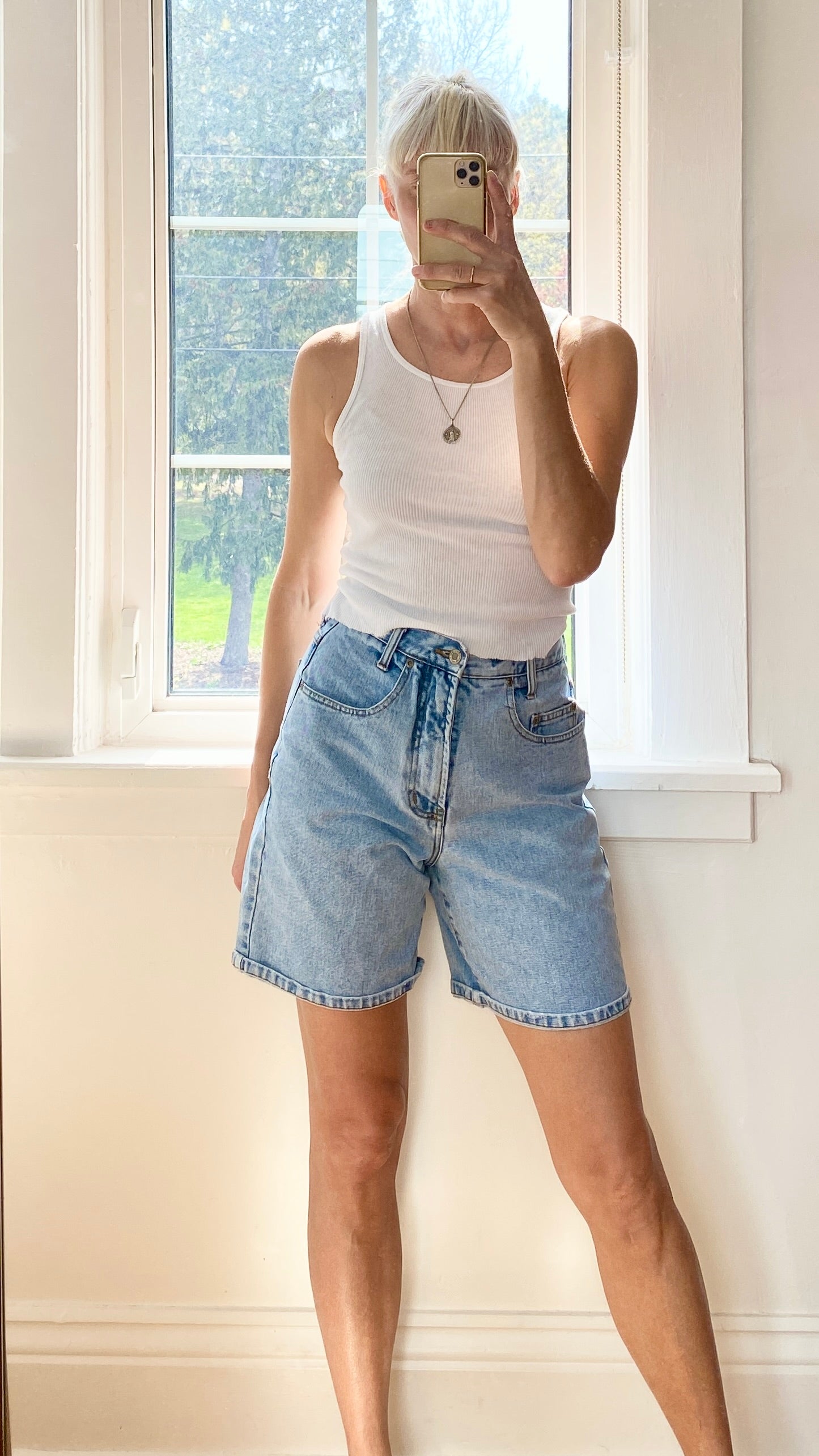 Vintage Shorts Light Wash Size 27