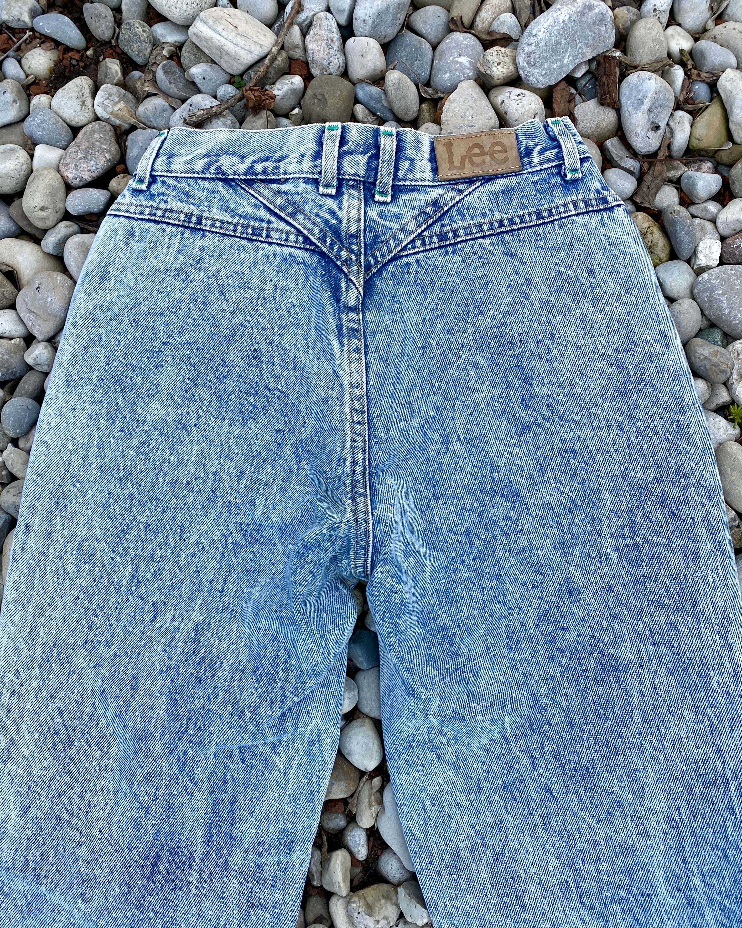 Vintage 1980s LEE Acid Wash Jeans size 26 USA